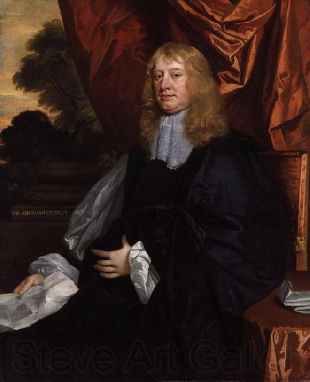 Sir Peter Lely Portrait of Abraham Cowley Norge oil painting art